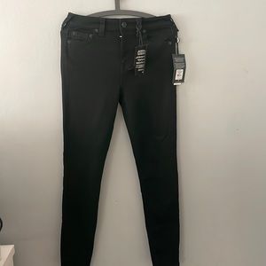 True religion black high rise super skinny jeans